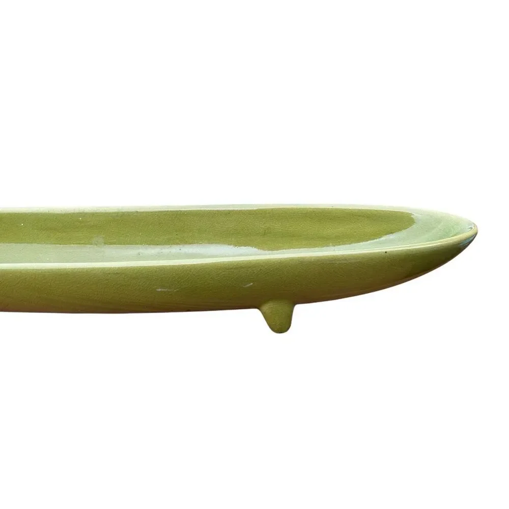 Pier 1 Footed Floating Candle/Votive Holder-Green-18 1/2